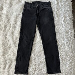 Men's Levi's 511 Black Premium Denim Straight Slim Jeans  Size W30 L30